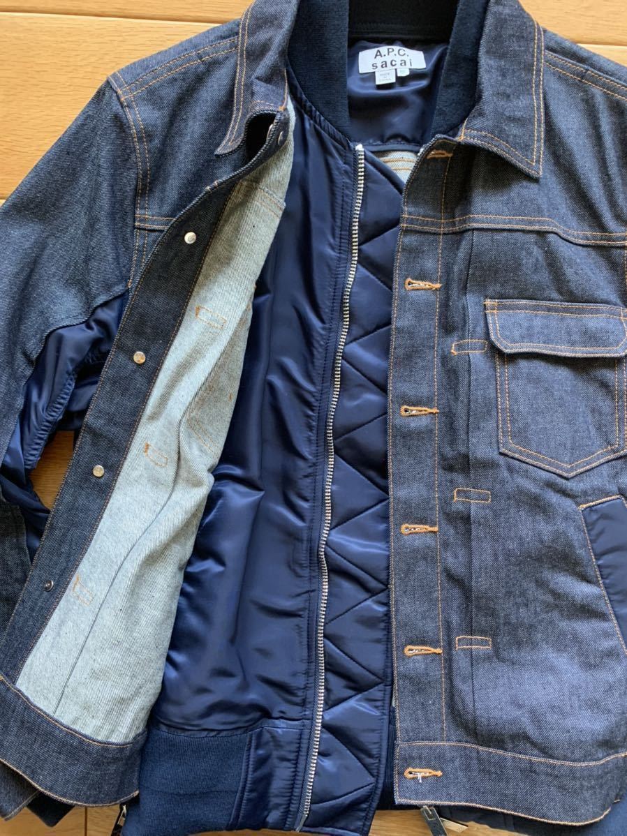 sacai A.P.C. コラボデニムジャケット xs オンラインストア通販店 www