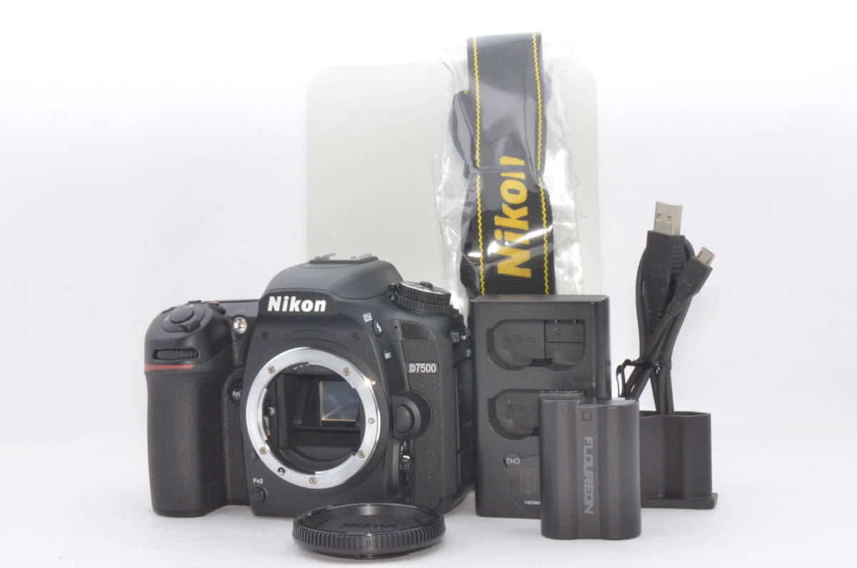 紺×赤 Nikon デジタル一眼レフカメラ D7500 ボディ ブラック - 通販