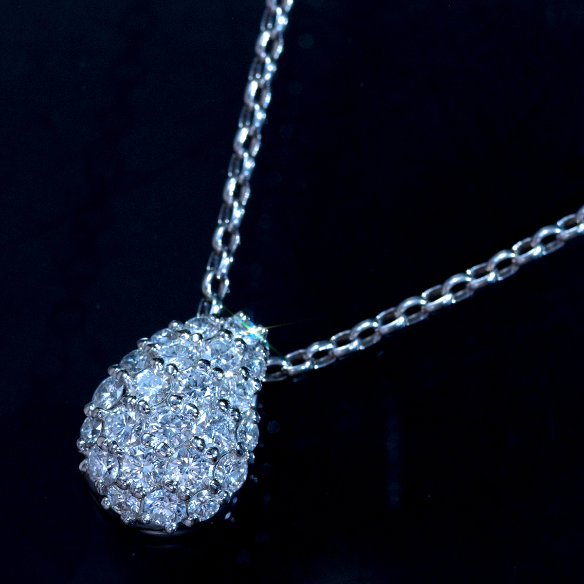 F1530【TASAKI】タサキ 天然絶品ダイヤモンド１．００ct 最高級プラチナ無垢ネックレス