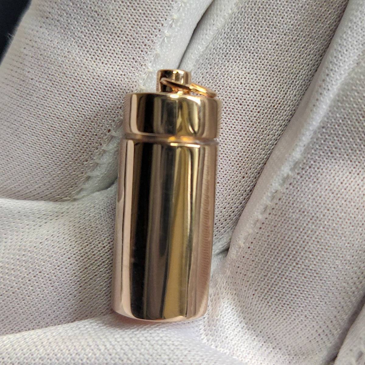F2361 新品!【ピルケース】お薬入れに 最高級18金無垢ピンクゴールド