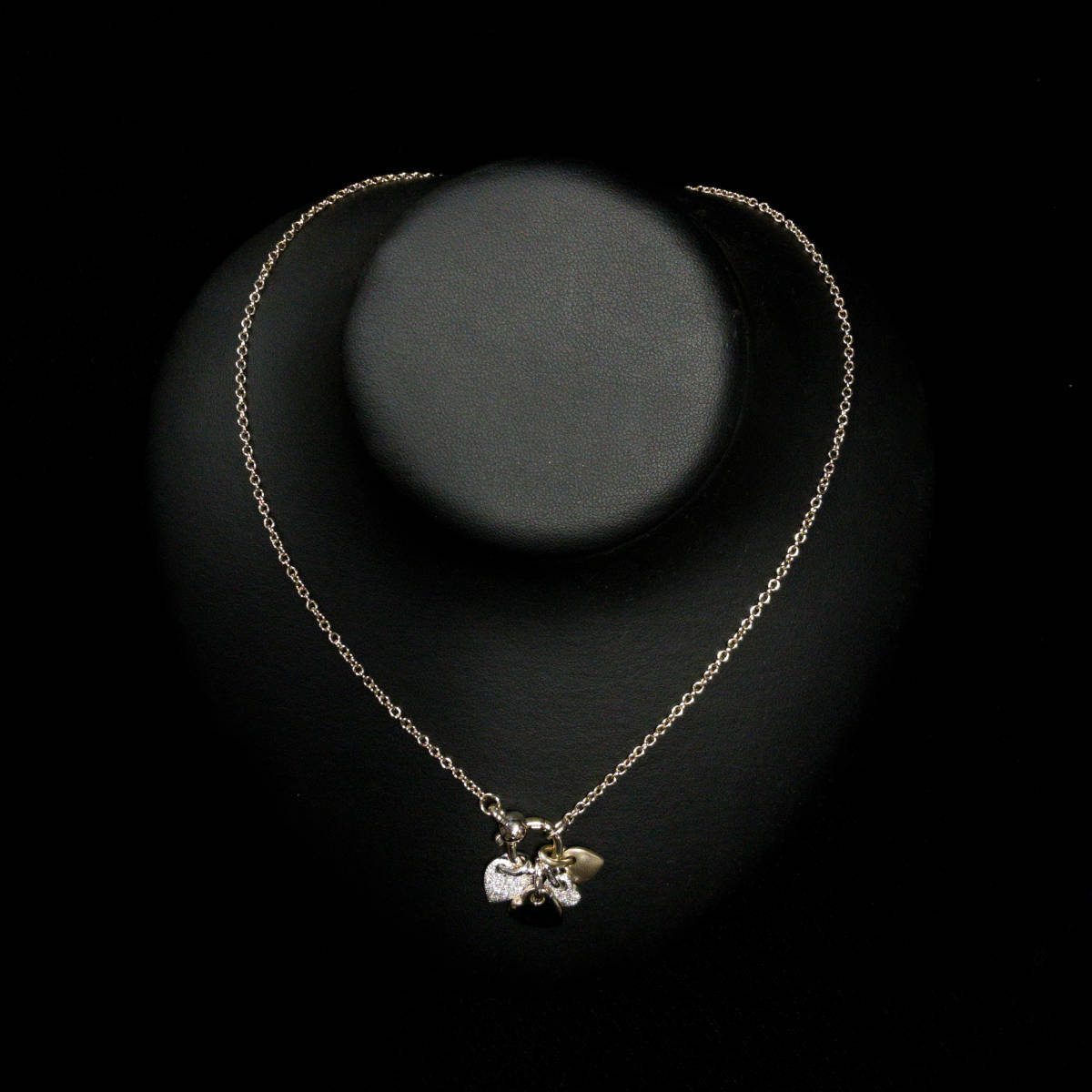 F2447[pomellato] Pomellato натуральный уникальная вещь бриллиант высший класс 18 чистое золото колье длина 42cm масса 14.25g ширина 23.36mm