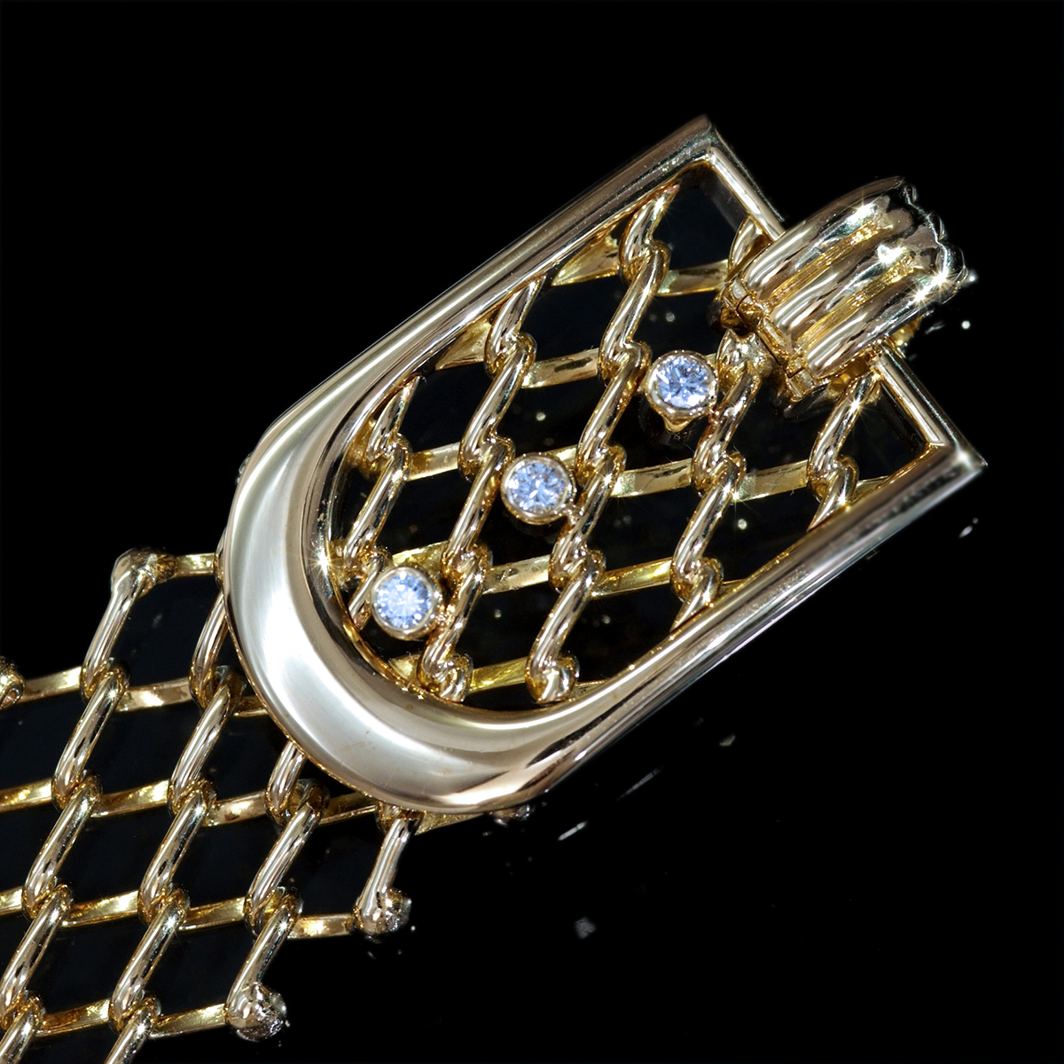F1401[Wellendorff]we Len dollar f natural rarity diamond top class 18 pure gold Celeb liti bracele 