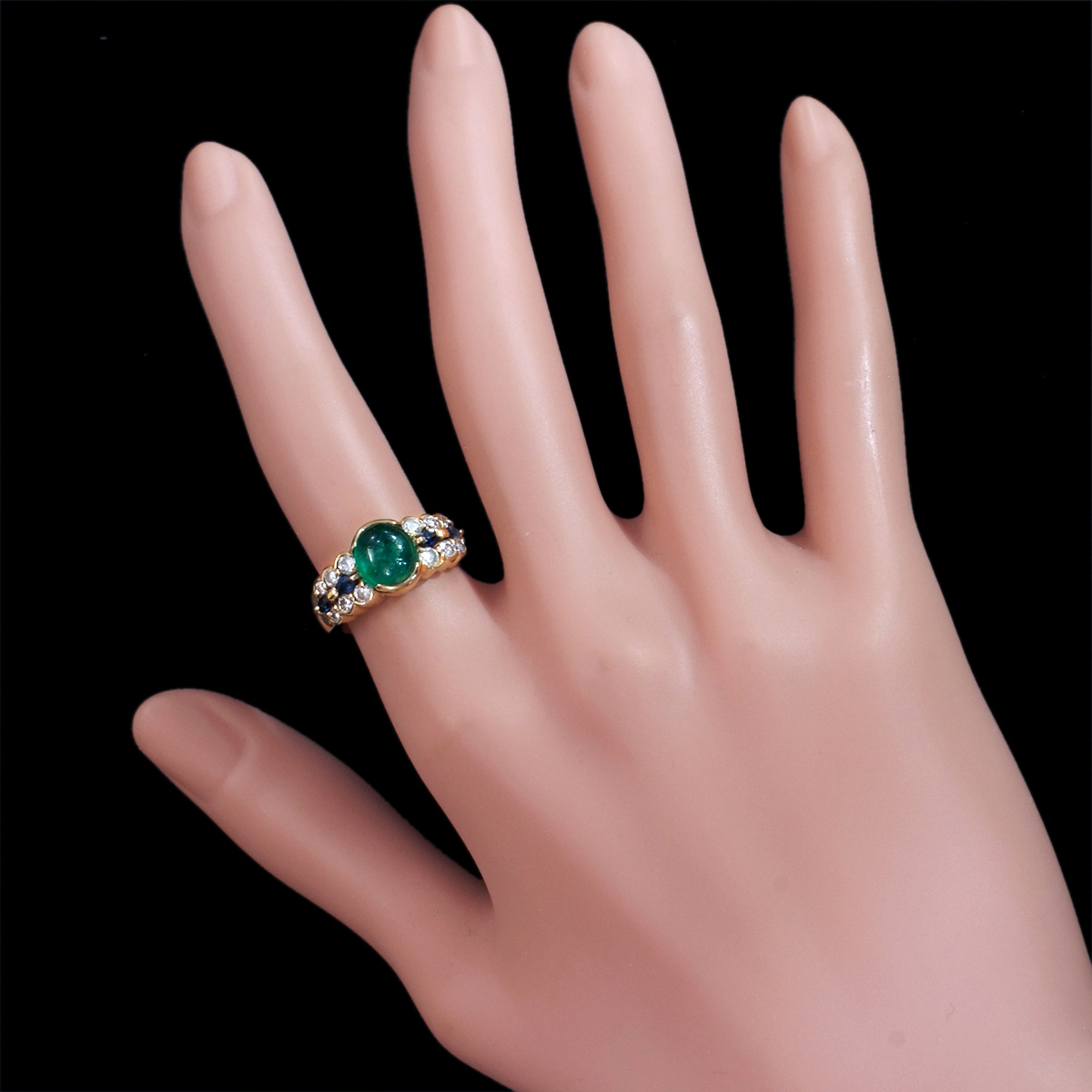 F0370 美しいエメラルド2.03ct 天然絶品ダイヤモンド0.64ct