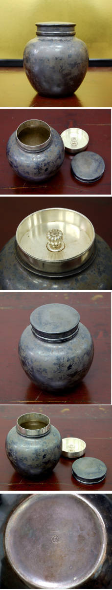 E3028【正与】銀製 茶壺 重さ451g 高さ約12cm 幅12cm_画像2