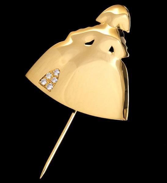 送料無料 通販 激安 78862-16-18【Chelo Sastre】絶品Diamond New SPAIN Brooch 18K ダイヤモンド