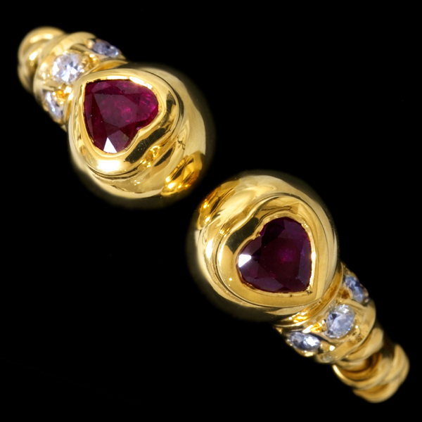 ファッションなデザイン 絶品Diamond 78862-249【Candame】Ruby 18K