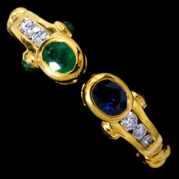 お気に入りの 78862-239【Candame】Sapphire Emerald SPAIN Ring 18K 絶品Dia エメラルド -  www.itcivilis.es