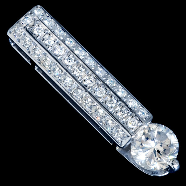 A9071 天然大粒ダイヤモンド２．１３、０．５７ct 最高級Pｔ900無垢セレブリティペンダントトップ