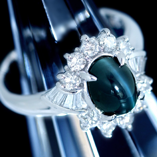 D0121 逸品アレキサンドライトキャッツアイ2.305ct 天然絶品