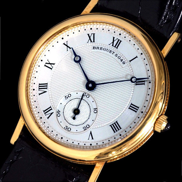 A9096【BREGUET】ブレゲ５０４９ 最高級18金無垢セレブリティメンズ手巻_画像1