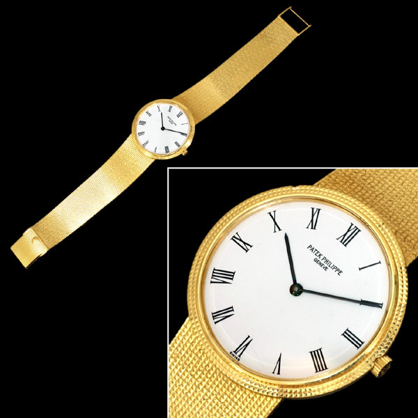 D4048[PATEK PHILIPPE] Patek Calatrava top class 18 pure gold Celeb liti men's QZ arm circumference 19~19.5cm weight 95.9g case width 32.0mm