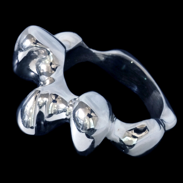 *S2339-S9【quique】Art Jewelry SLVリング SPAIN New_画像2