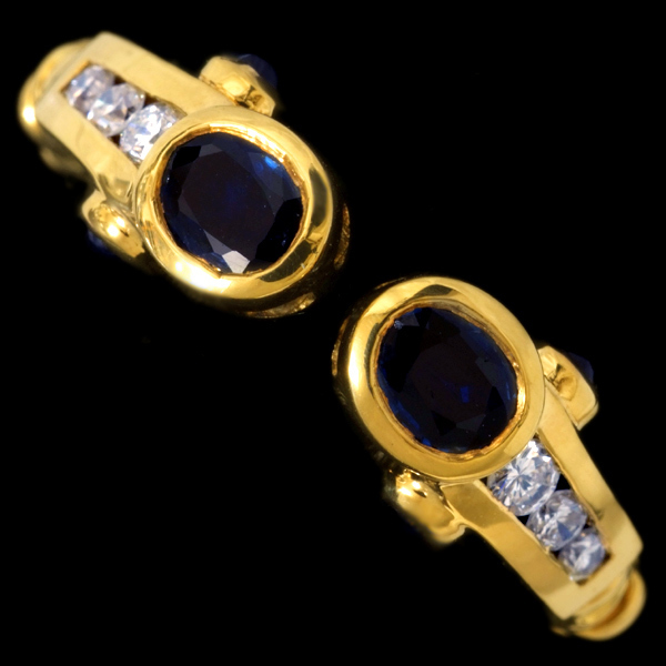 78862-234【Candame】Sapphire 絶品Diamon 18K Ring SPAIN New