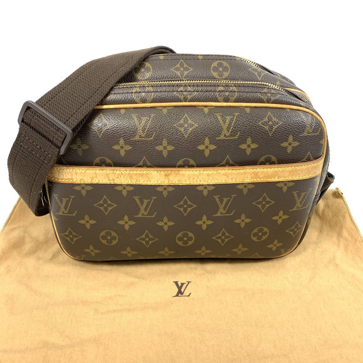 ▽LOUIS VUITTON ルイヴィトン M45254 リポーターPM モノグラム