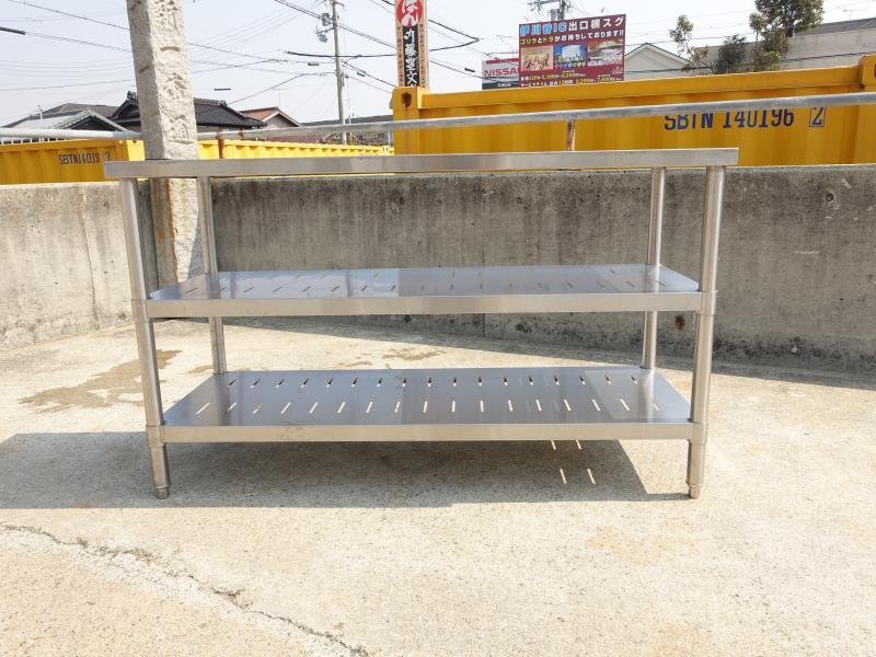 即納新品 ヤフオク! 作業台 棚 ラック ステンレス ... - D 業務用 厨房用 大得価好評