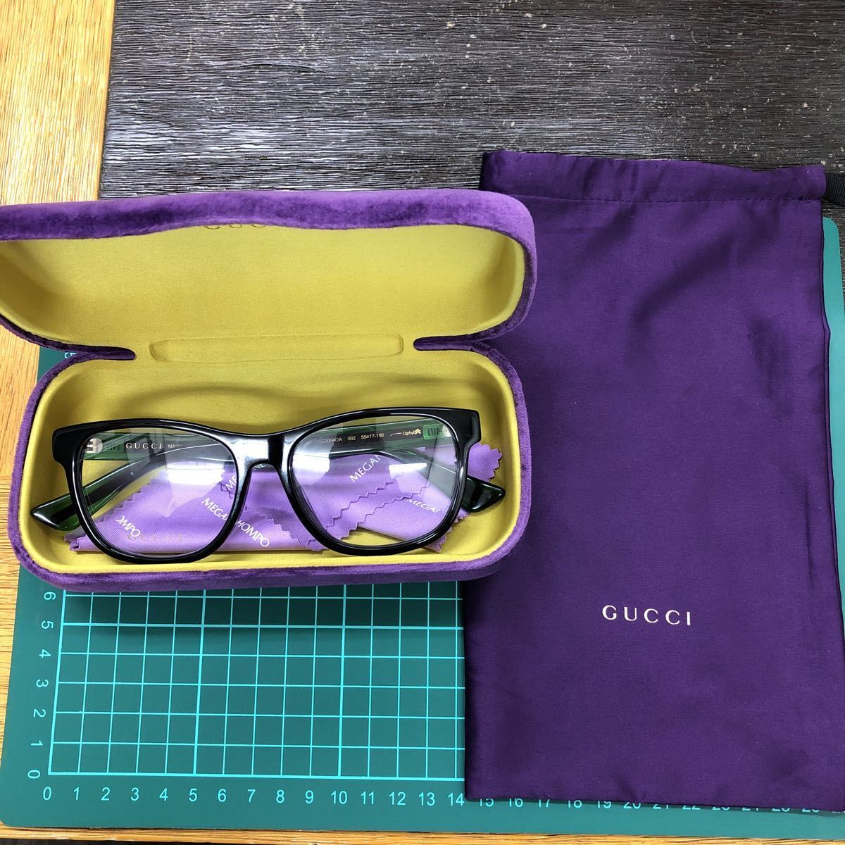 ヤフオク! - GUCCI グッチ メガネ 伊達メガネ ケース袋付き