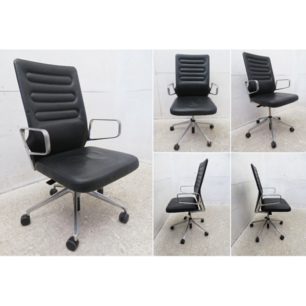 □G844□美品□総革/本革□ドイツ□Vitra/ヴィトラ□AC4□デスクチェア