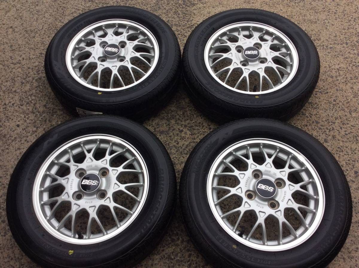 M5053 希少! スバル純正 BBS 鍛造 軽量 単体3.4㎏ 4J +45 100 4H 13