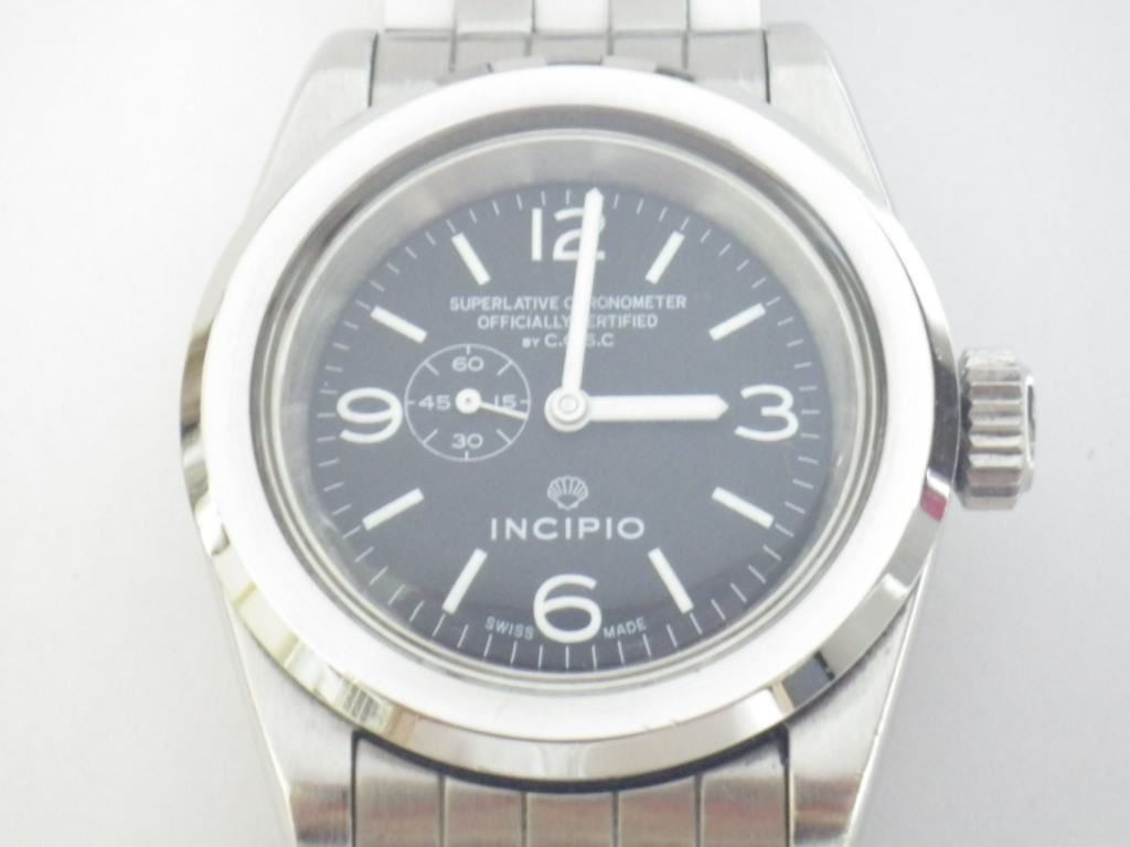 絶版正規品インキピオ12 INCIPIOオフィシャリティークロノメーター SUPERLATIVE CHRONOMETER OFFICIALLY CERTIFIED_画像1