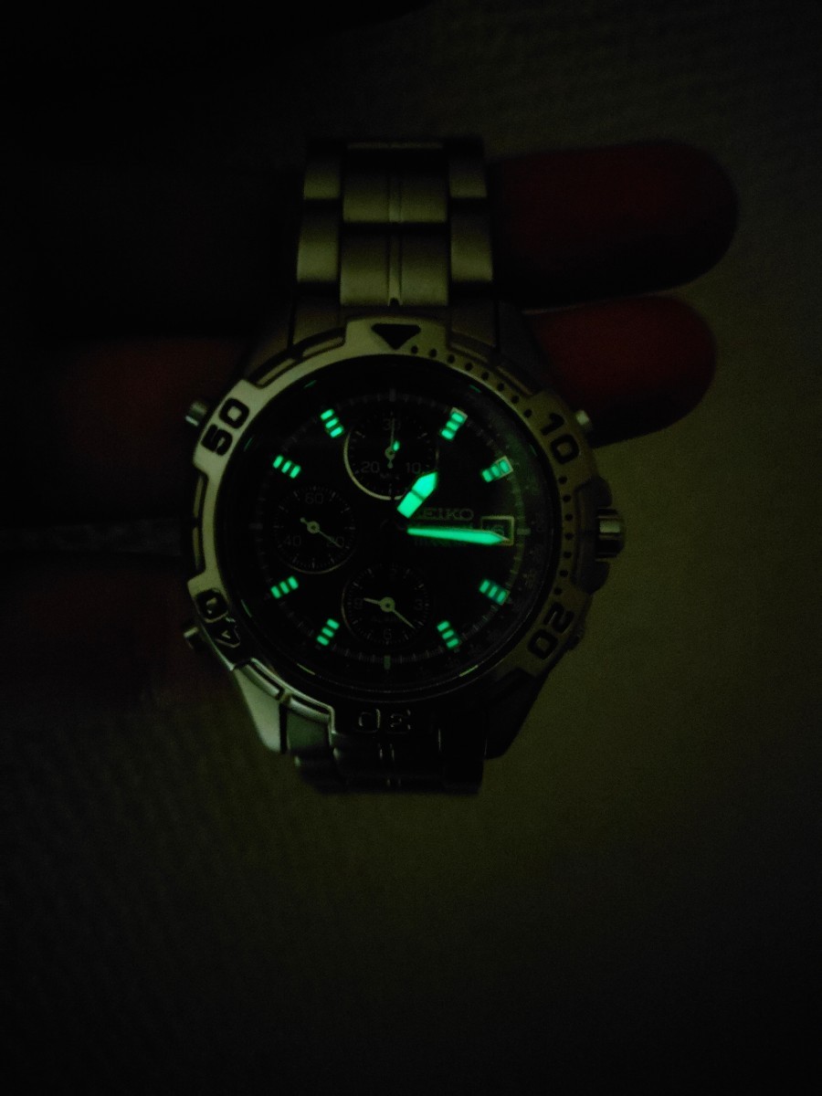 Seiko 7T32-7H49腕時計 クロノグラフTitanium 