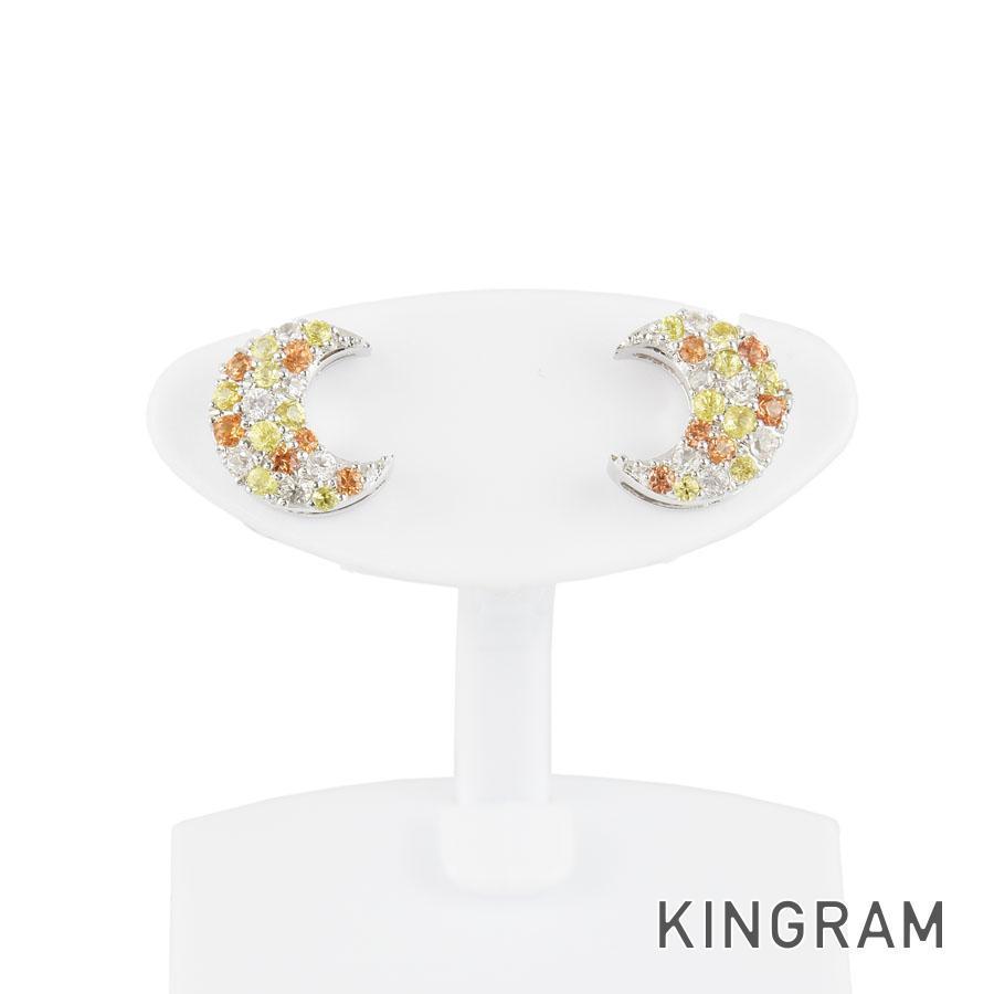 ピアス K18WG サファイア 月モチーフ sko【】 www.pn-tanjungkarang.go.id