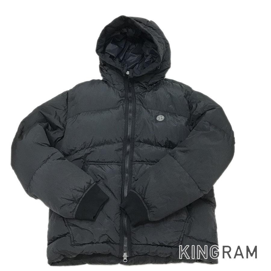 大人気新作 711540532 ナイロンメタル ブルゾン ダウンジャケット フーデッド ストーンアイランド メンズ rib【中古】 アウター Mサイズ