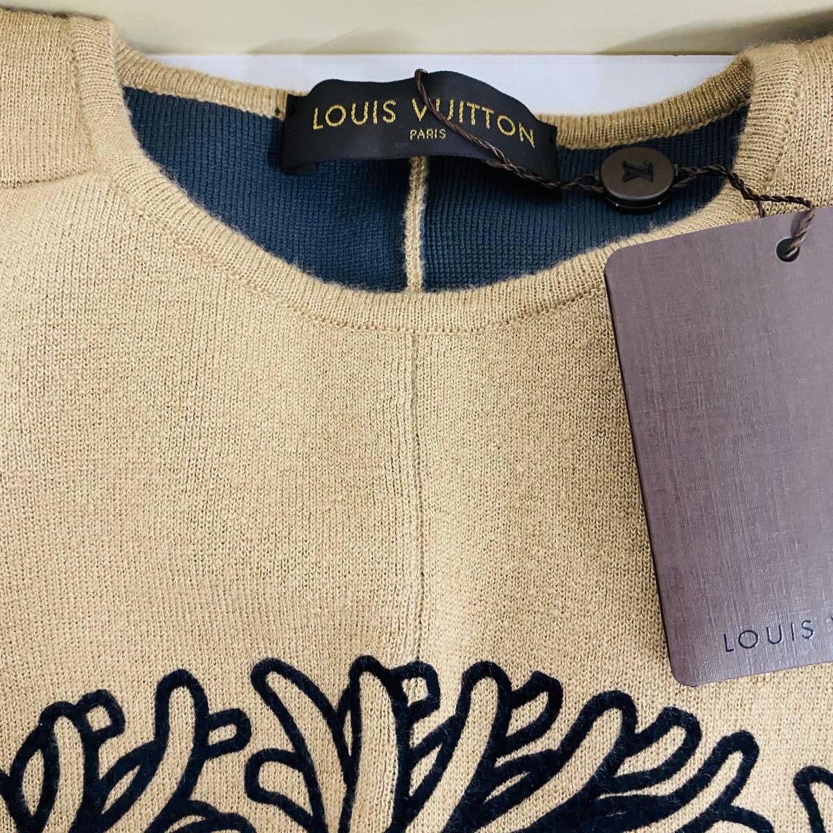 新品未使用 Louis Vuitton クリストファー ネメス ロープ イタリア製 ルイヴィトン 長袖ニット size S メンズ セーター カシミヤ F739