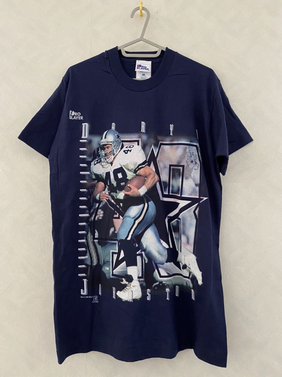 Dallas Cowboys Tシャツ M Daryl Johnston ダラス・カウボーイズ ダリル・ジョンストン MADE IN USA NFL ビンテージ 90s PRO PLAYER 1996_画像1