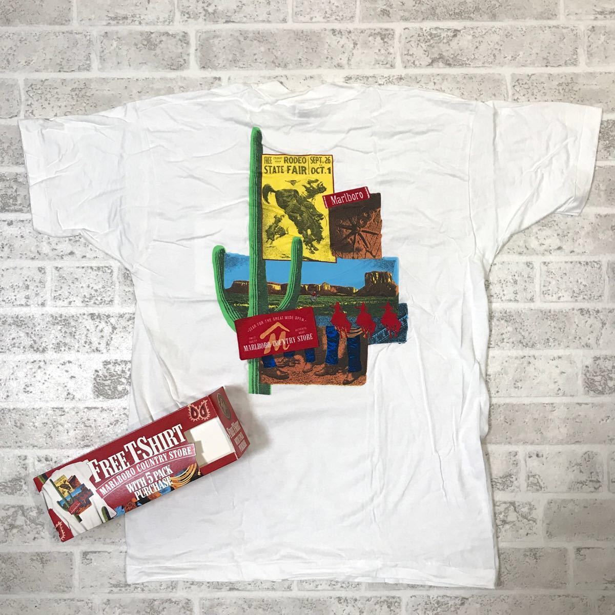 Marlboro 90s Country Store Tee XL マルボロ Tシャツ 箱付デッドストック フルーツオブザルーム