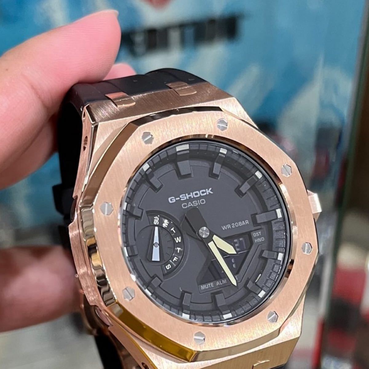 ストア G-SHOCK GA-2100HC-2AJFカスタム済カシオーク 純正ベゼルあり