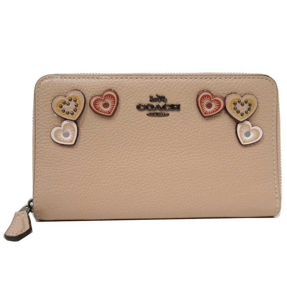 コーチ 財布 レディース COACH 29748 DKEQO レザー ハートアップリケ