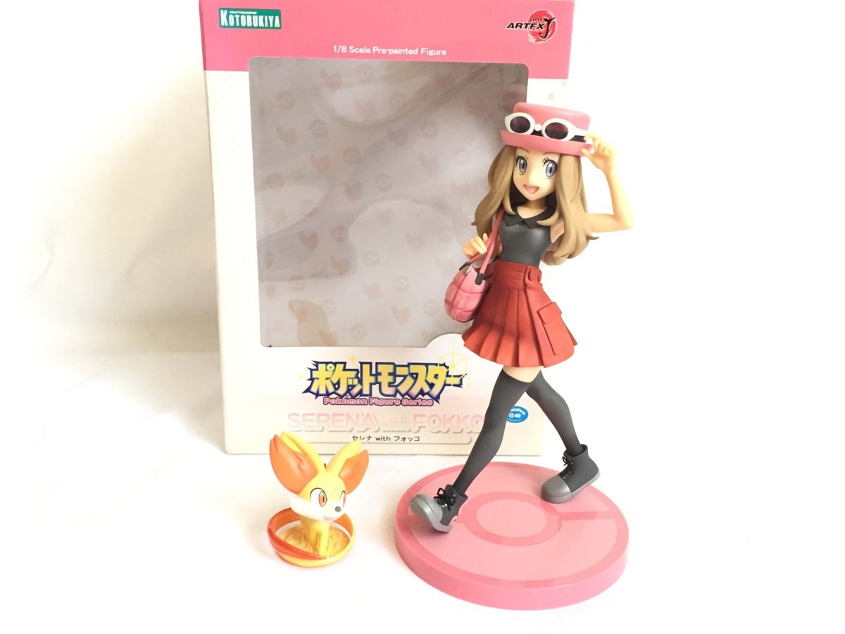 開封品 コトブキヤ Artfxj ポケットモンスター セレナ With フォッコ 1 8 スケール フィギュア ポケモン