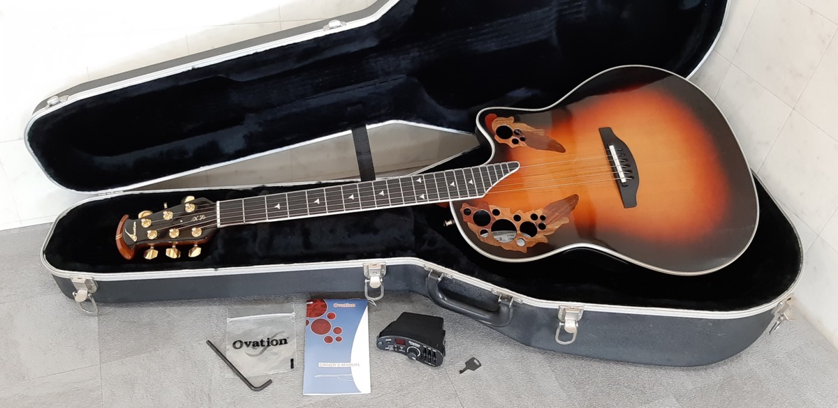 03T31□Ovation エレアコ 1868 Elite LX 純正ハードケース付属□ www