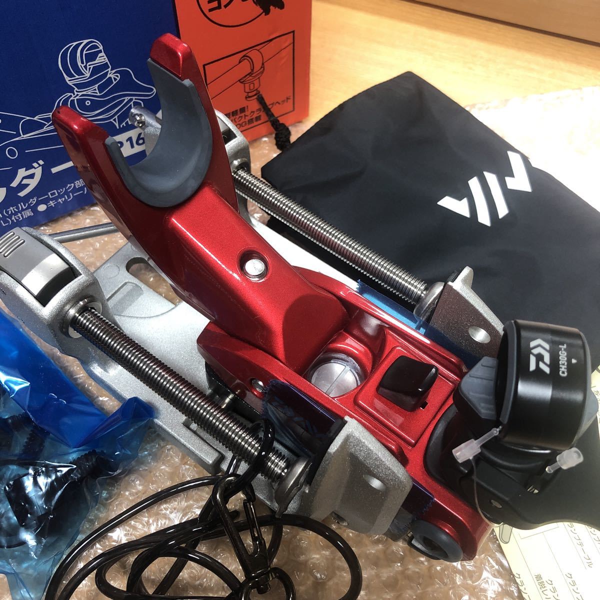 未使用 DAIWA ダイワ パワーホルダー CP 160CH レッド POWERHOLDER 検