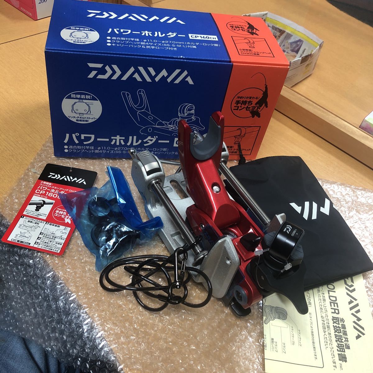 未使用 DAIWA ダイワ パワーホルダー CP 160CH レッド POWERHOLDER 検