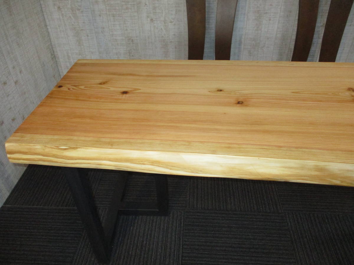 ×kMD032■　杉　スギ　テーブル　　　ローテーブル 　ダイニング　 天板 　無垢　一枚板　_画像2