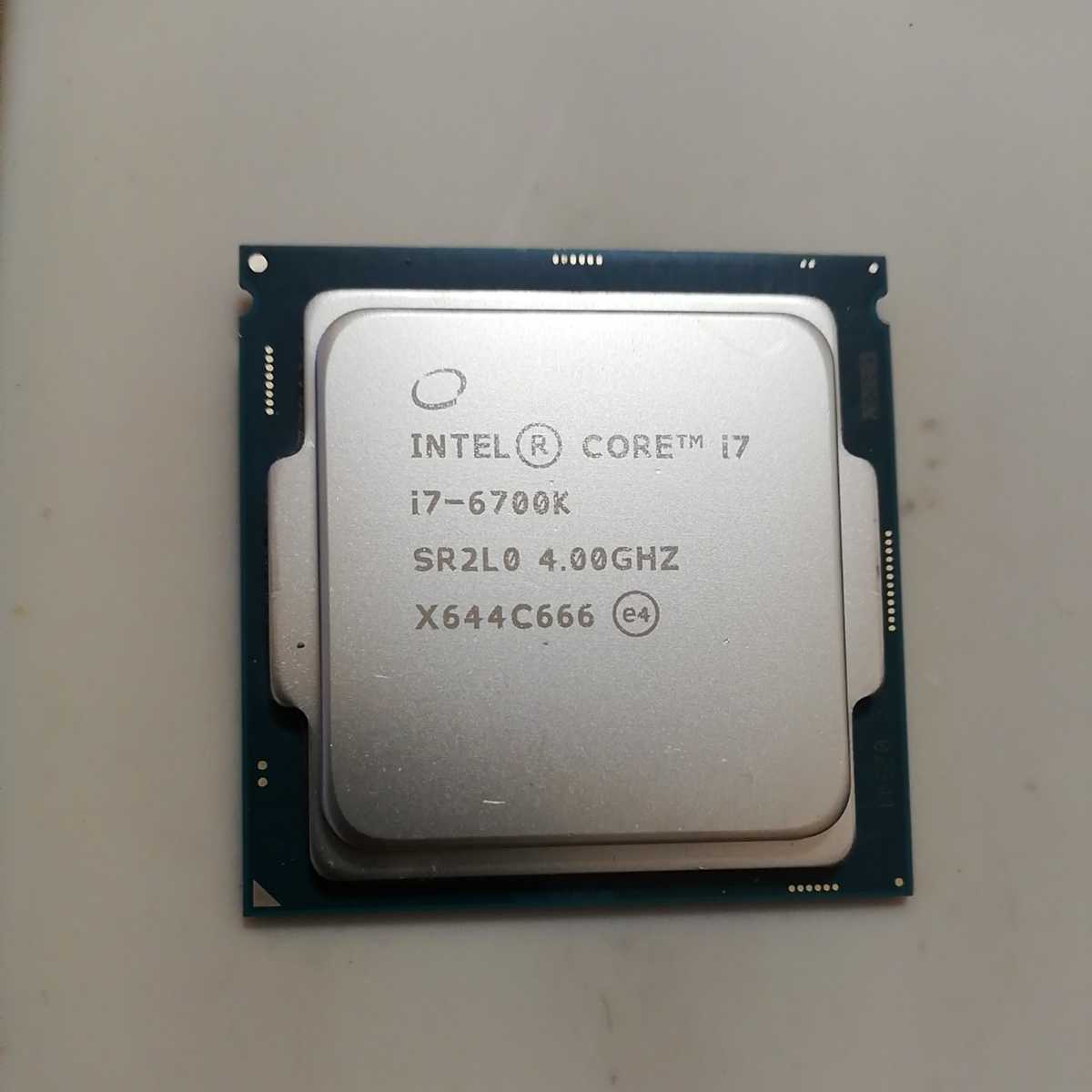 インテルIntel Core i7-6700k 4.00GHz LG1151 pc解体ジャンク品(Core 