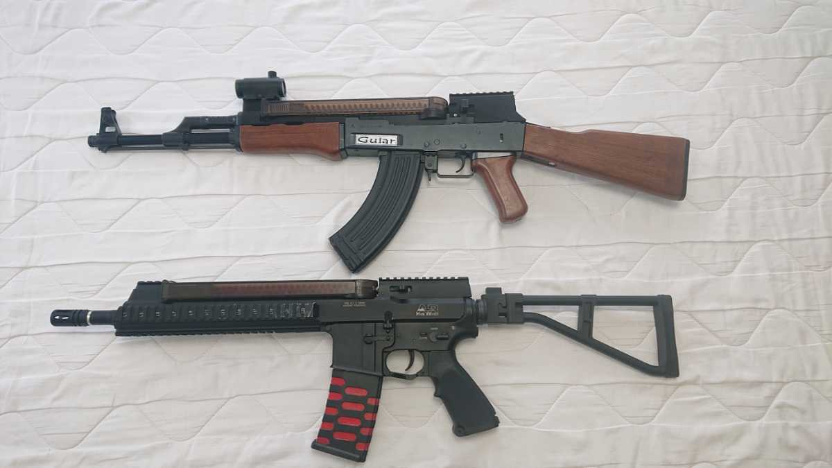 ATHENA製 AK-57コンバージョンキット Ver.2 P90マグを使うAK ガンスミスコンテスト ノミネート作品 検索ワード:AK47 P90 AR57 Five-seveN 6