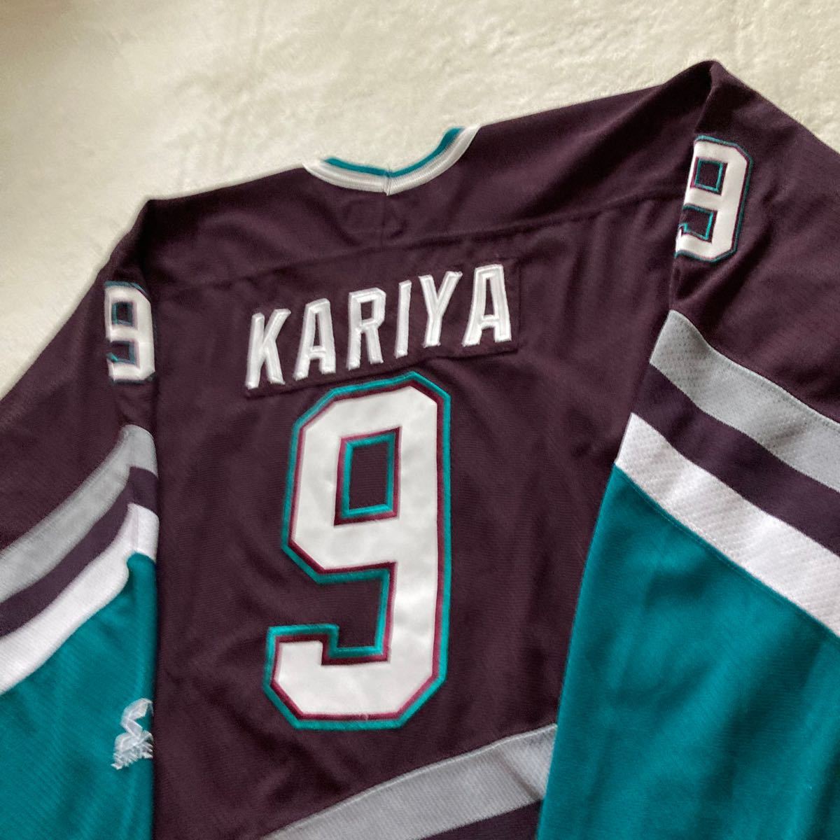 NHL アナハイム スターター マイティーダックス ホッケーシャツ KARIYA