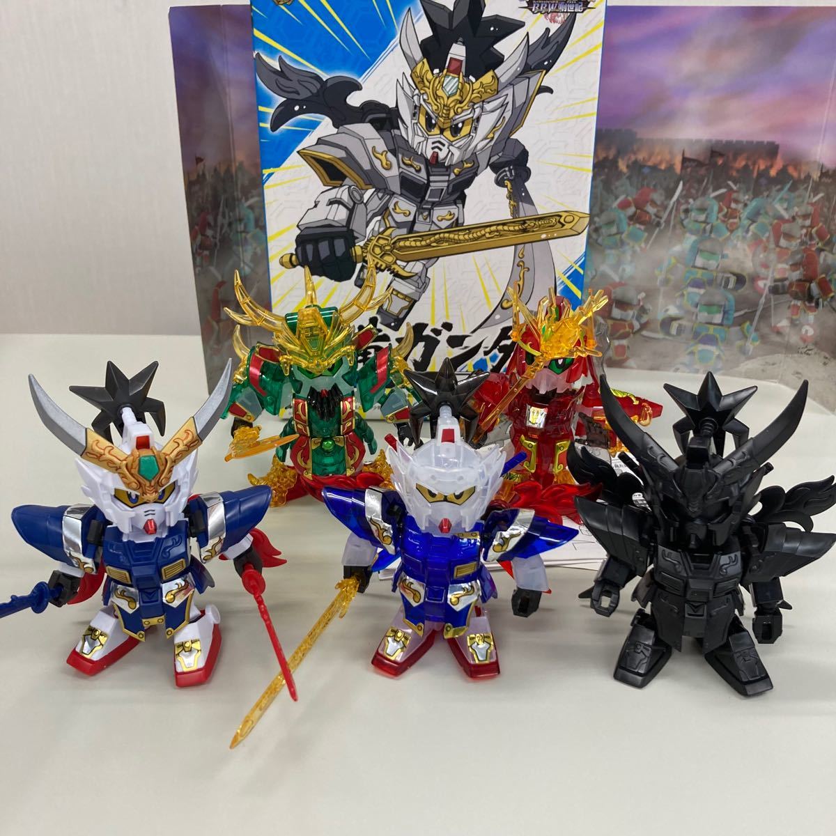国内在庫】 BB戦士 三国伝 孔明リ ガズィ 趙雲ガンダム クリアカラー
