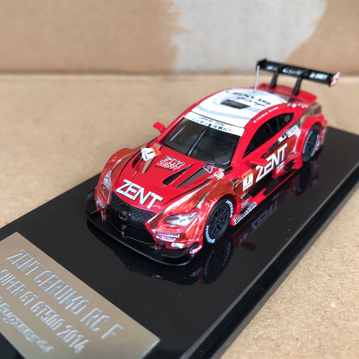 バグジーズ 1/64 レクサス チーム ゼント セルモ RC F #1 立川 祐路/平手 晃平 スーパーGT 2014 GT500クラスの画像2