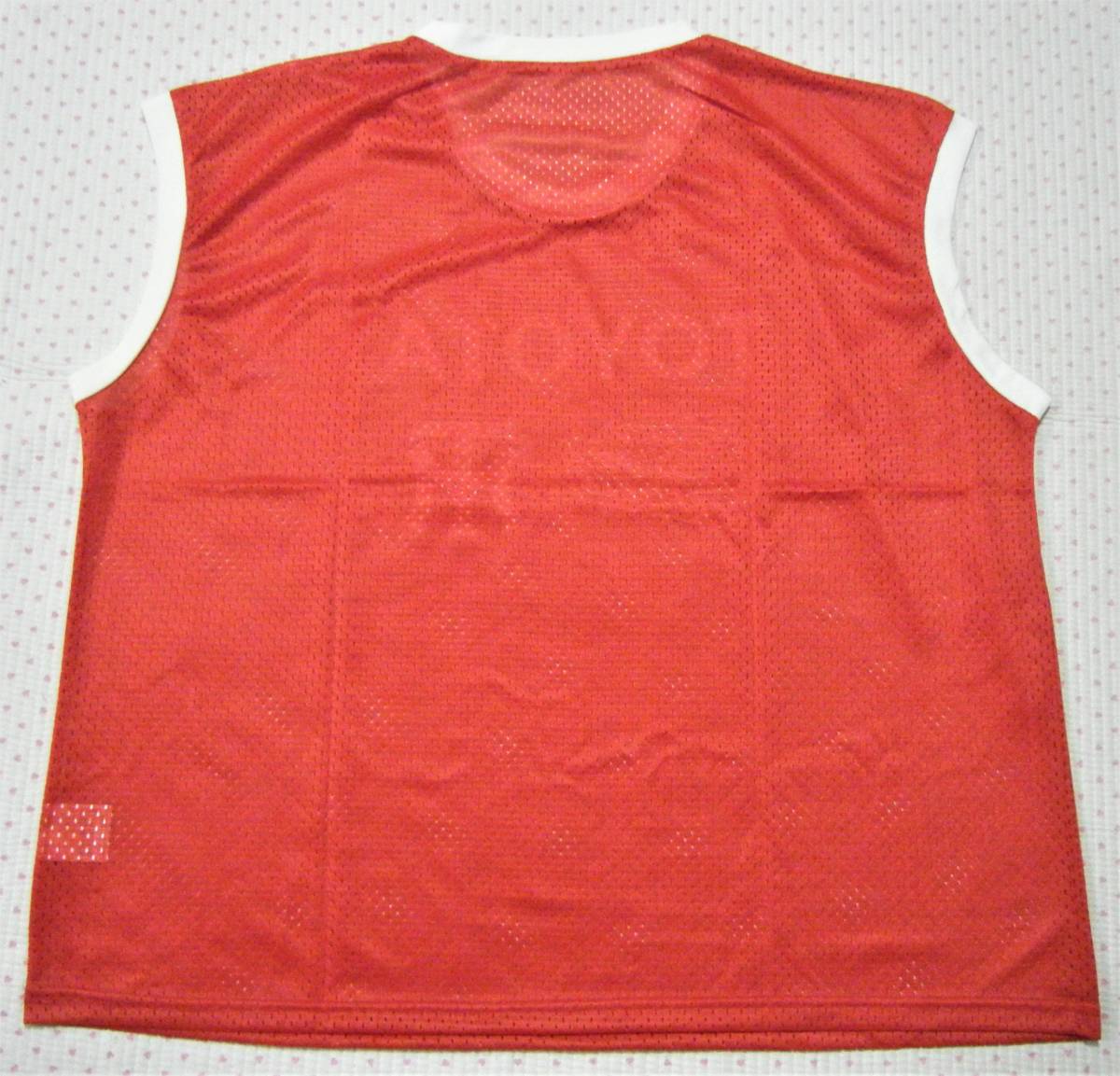  Toyota Motor woman softball part ~TOYOTA RED TERRIERS~ respondent . for mesh bib s* associated goods red color size F/ free not for sale 