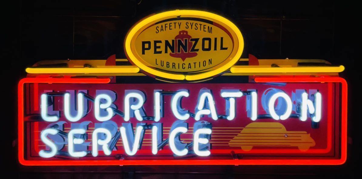 PENNZOIL オイル ネオン サイン 看板 ハーレー 世田谷ベース PENNZOIL オイル ネオン サイン 看板 ハーレー 世田谷ベース