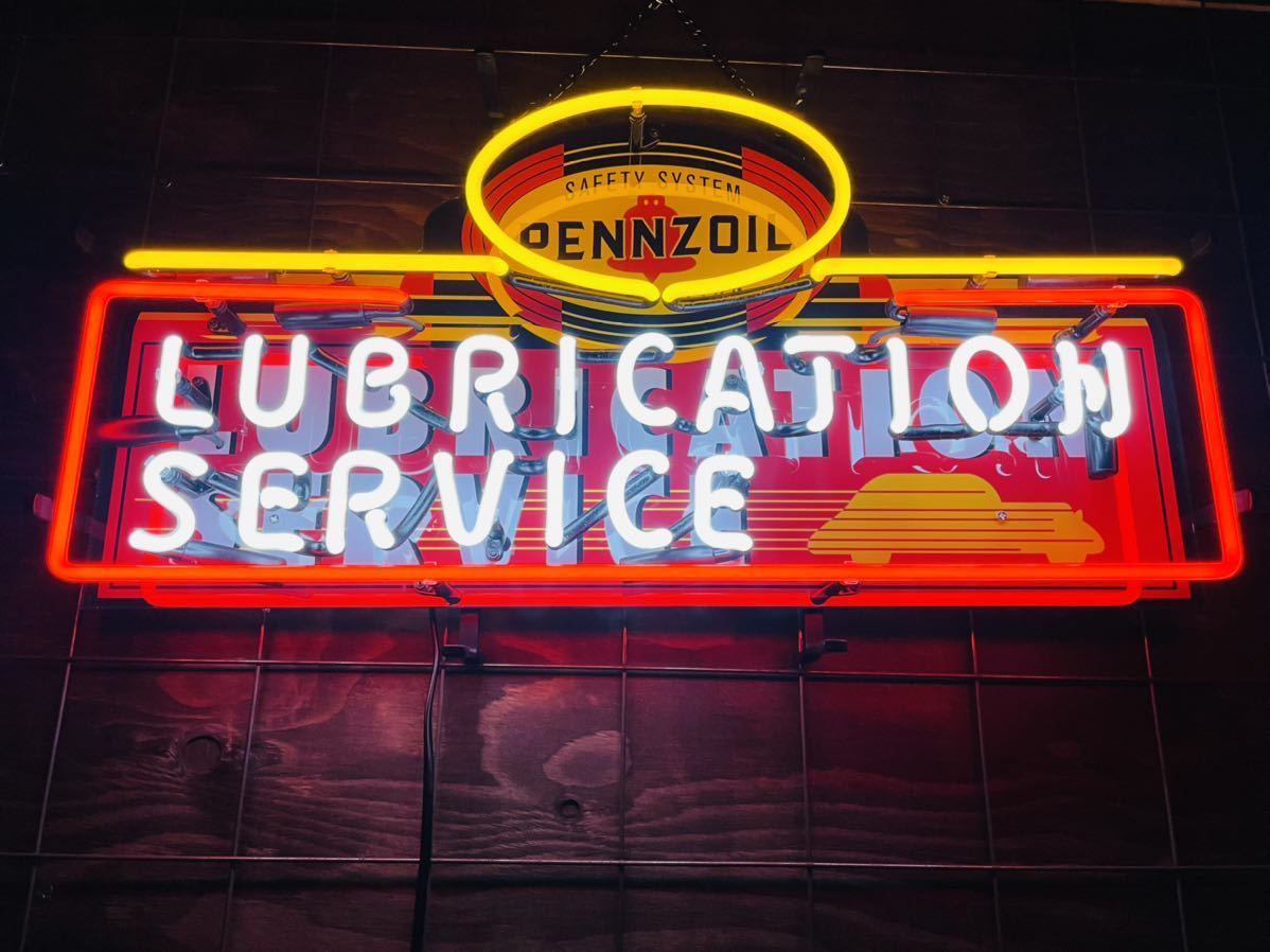 PENNZOIL オイル ネオン サイン 看板 ハーレー 世田谷ベース PENNZOIL オイル ネオン サイン 看板 ハーレー 世田谷ベース
