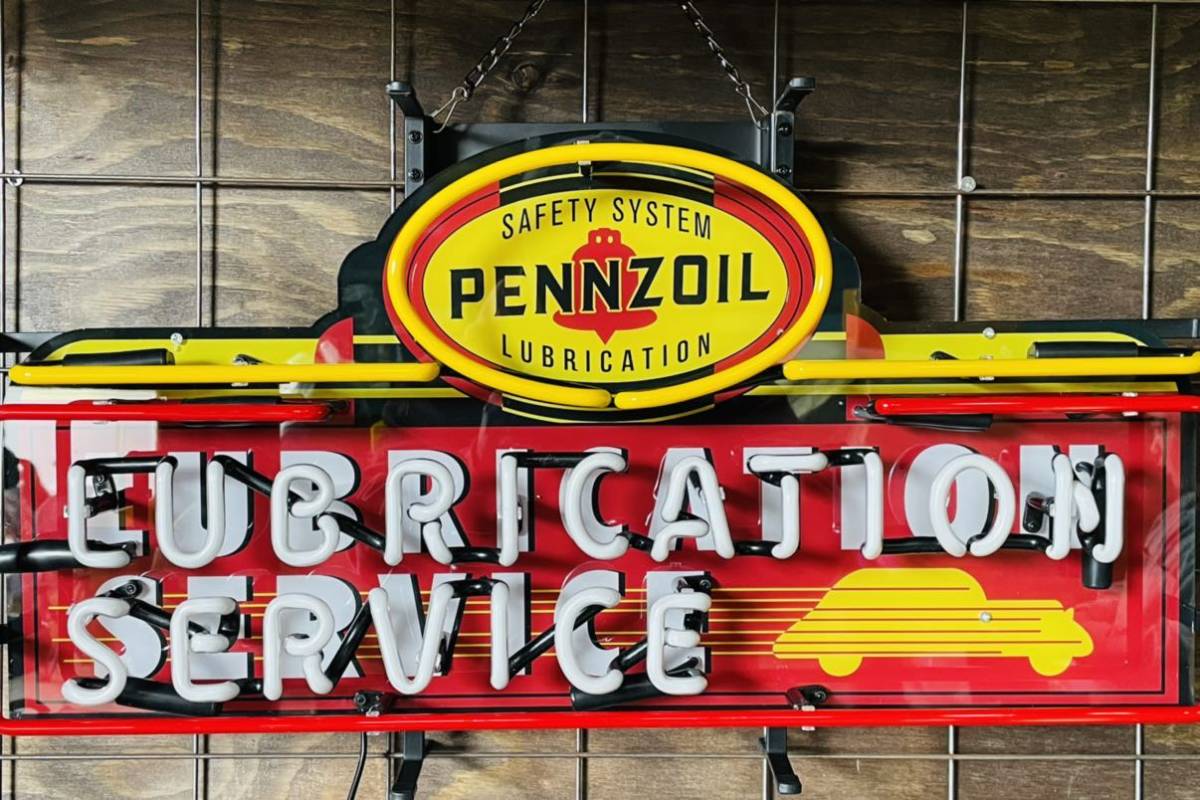 PENNZOIL オイル ネオン サイン 看板 ハーレー 世田谷ベース PENNZOIL オイル ネオン サイン 看板 ハーレー 世田谷ベース