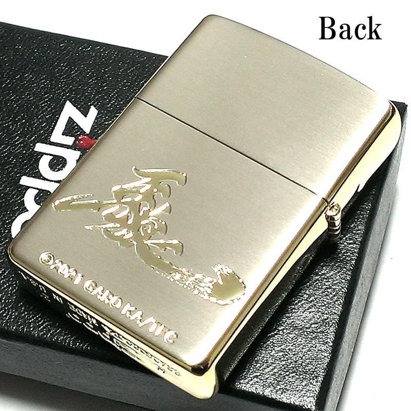 ZIPPO 牙狼 GARO 轟天 ジッポ ライター シルバー＆ゴールド かっこいい 金差し 銀 金 両面加工 テレビドラマ キャラクター プレゼント_画像3