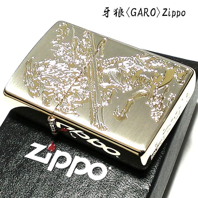 ZIPPO 牙狼 GARO 轟天 ジッポ ライター シルバー＆ゴールド かっこいい 金差し 銀 金 両面加工 テレビドラマ キャラクター プレゼント_画像2