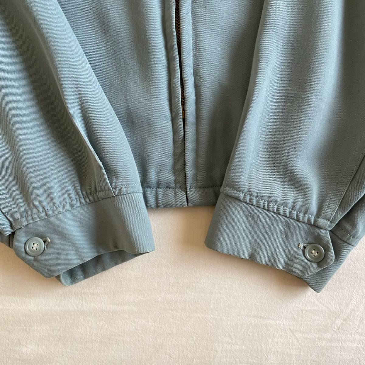 BIG SIZE】希少 50s McGREGOR ギャバジン ジャケット ターコイズ BIG SIZE】希少 50s McGREGOR ギャバジン ジャケット ターコイズ