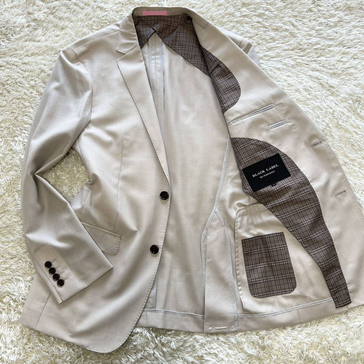 未使用 シルク素材】バーバリーブラックレーベル BURBERRY BLACK LABEL