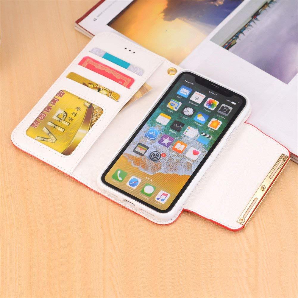 iphone XS レザーケース アイフォン x ケース iphone x/xs カバー ストラップ付き 手帳型 カード収納